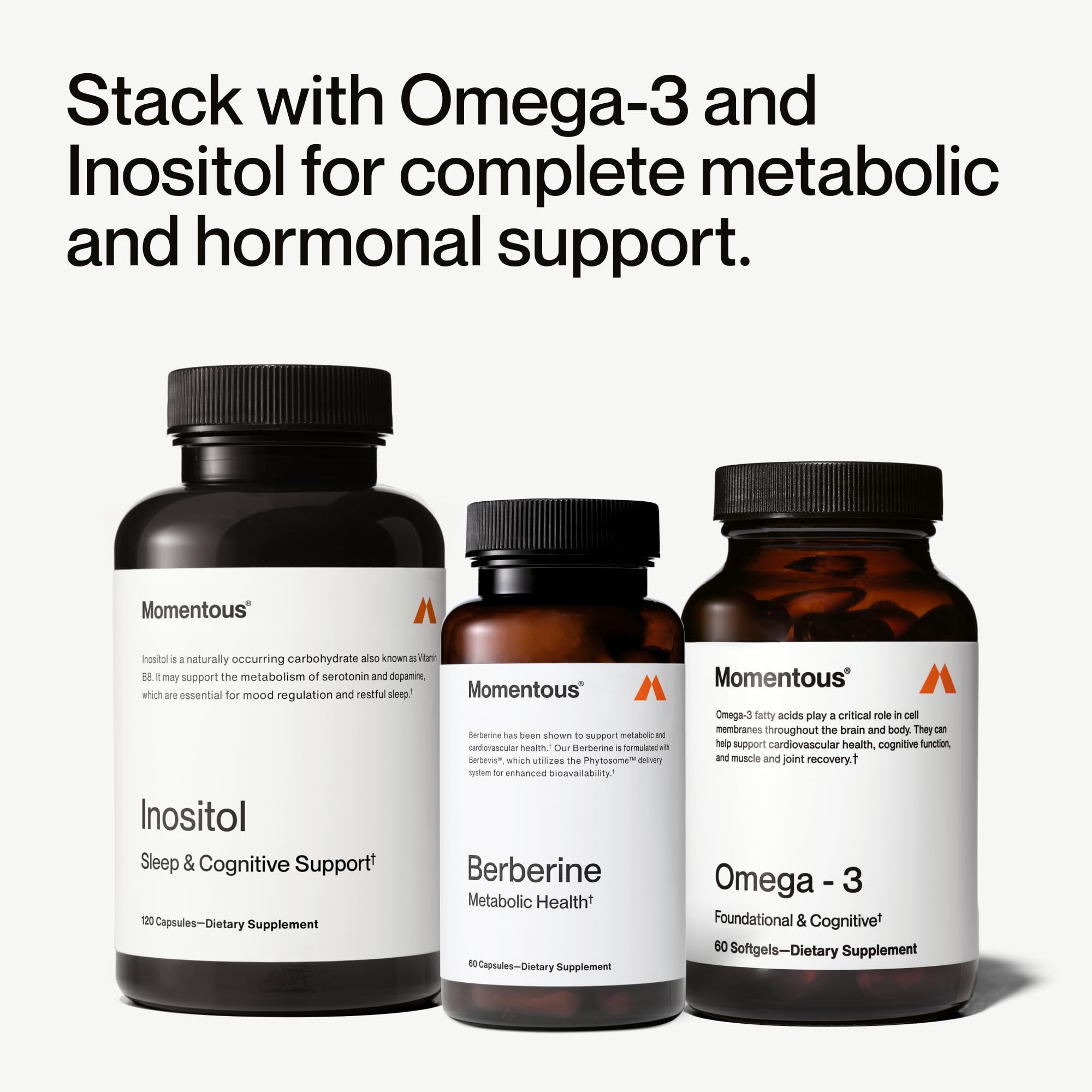 Momentous Berberine - Natural Bioavailable Supplement Formulated from Plant Alkaloid to Help Support Metabolic & Cardiovascular Health - Vegan - Gluten Free - NSF Certified for Sport - 60 Servings - Image 7