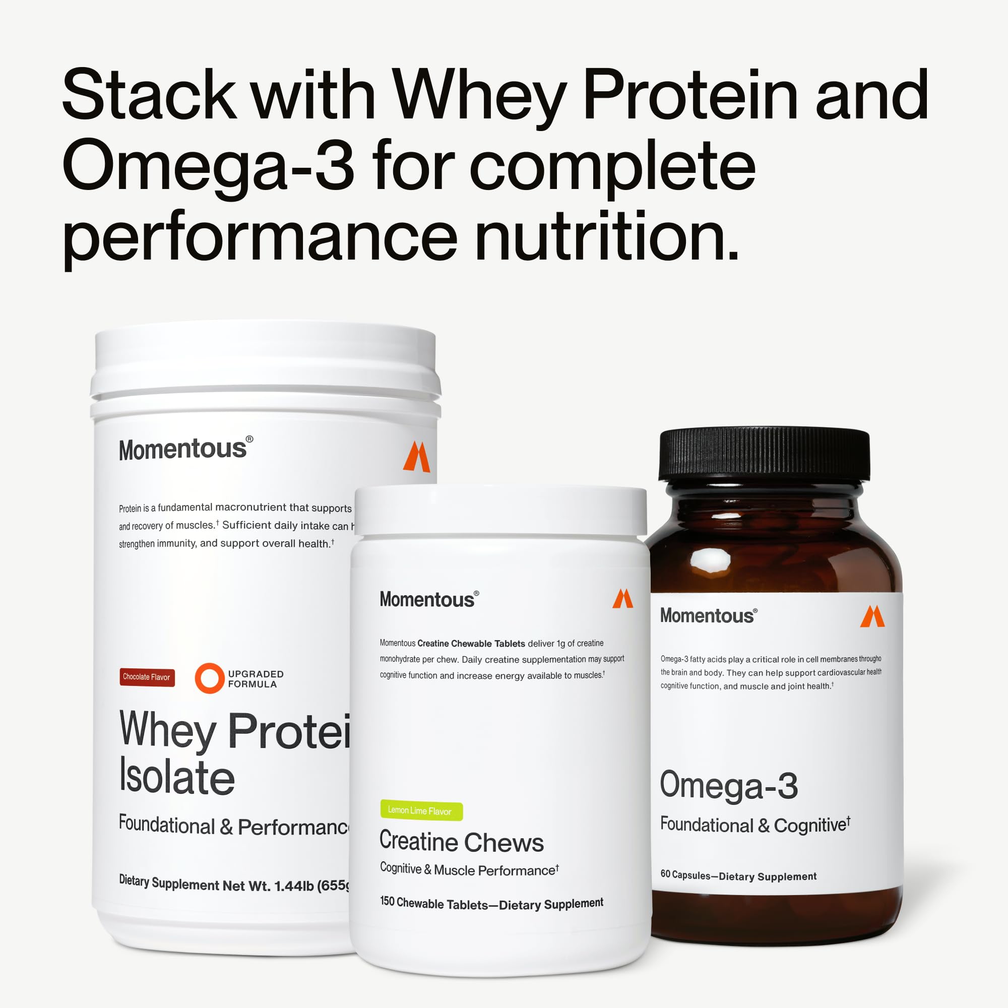 Momentous Creatine Chews - Creatine Monohydrate - Supports Strength, Lean Muscle, & Recovery for Men & Women - NSF Certified for Sport - 150 Chewable Tablets - Lemon Lime - Image 8