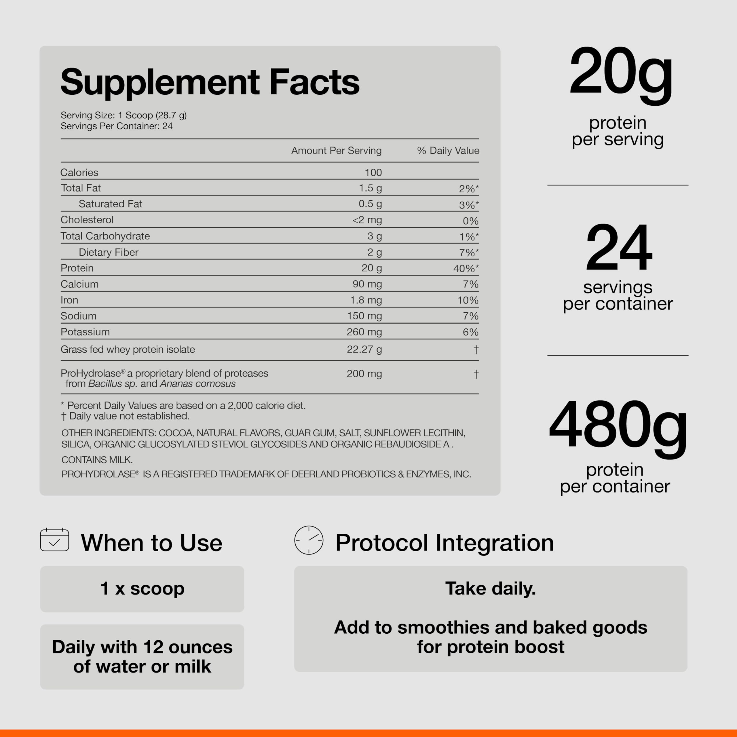 Momentous Creatine Monohydrate Powder & Essential Grass-Fed Whey Chocolate Protein Powder - Supports Strength, Lean Muscle, & Recovery - 20 g Isolate Protein - NSF Certified for Sport - Gluten-Free - Image 5