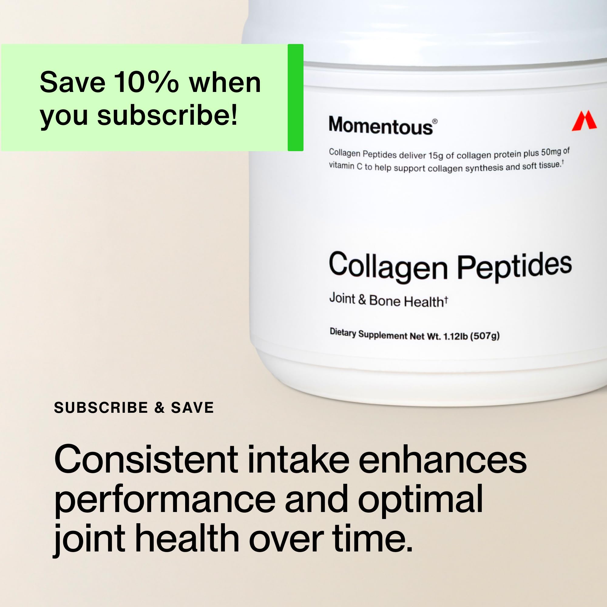 Momentous Grass-Fed Collagen Peptides Powder - Collagen Protein Powder with Fortigel & Vitamin C for Hair, Skin, Nails, & Joint Health Support - NSF Certified for Sport - Packaging May Vary - Image 10