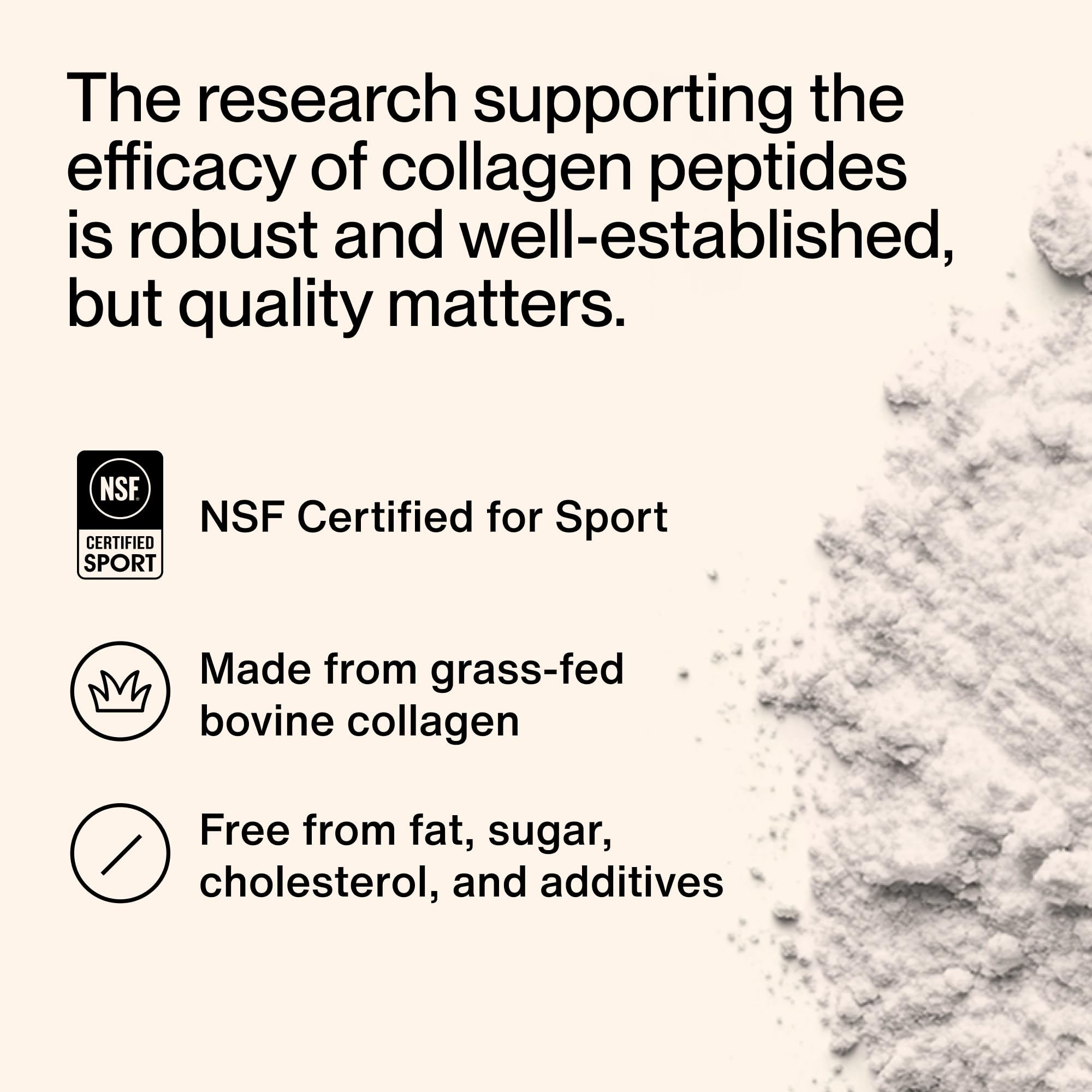 Momentous Grass-Fed Collagen Peptides Powder - Collagen Protein Powder with Fortigel & Vitamin C for Hair, Skin, Nails, & Joint Health Support - NSF Certified for Sport - Packaging May Vary - Image 7