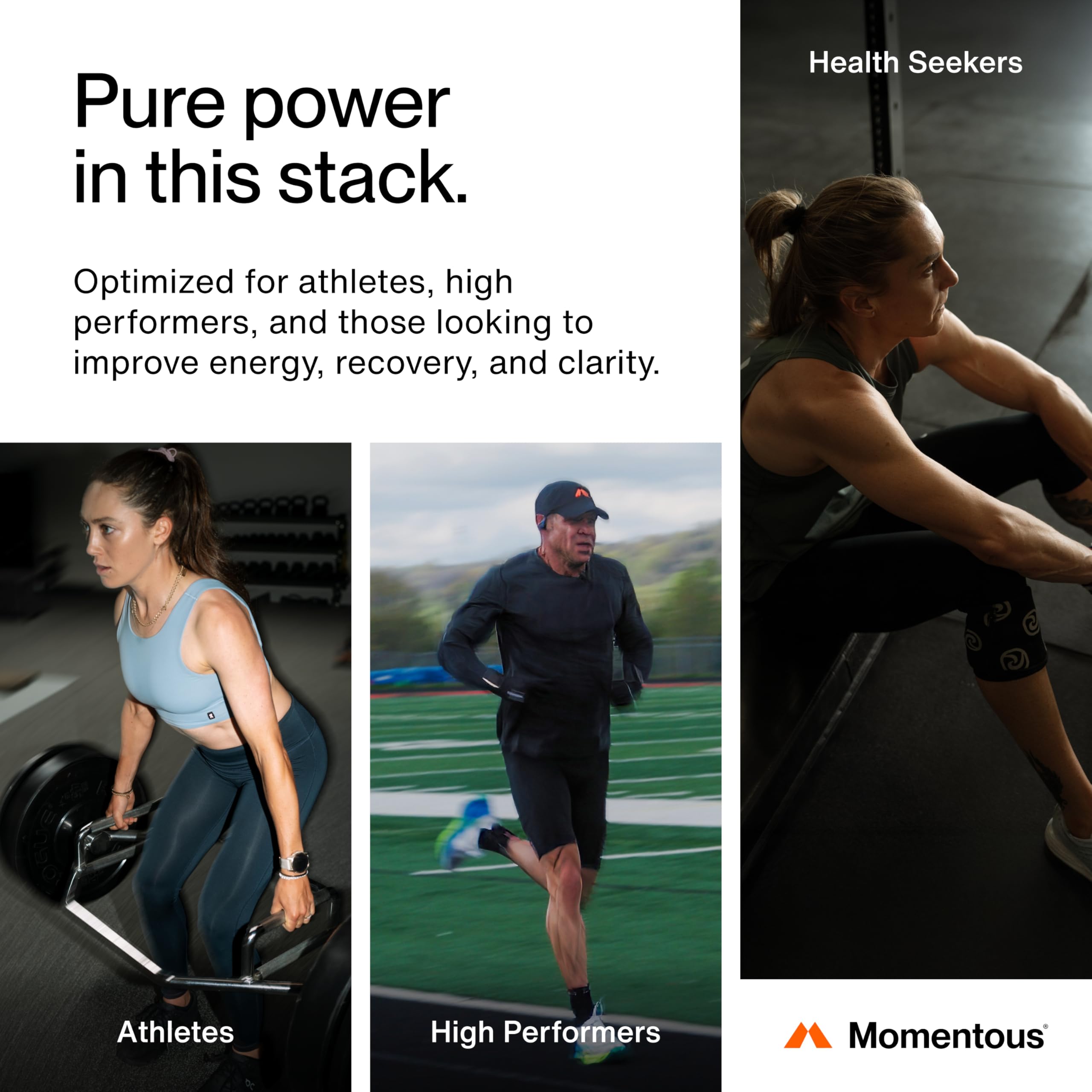 Momentous Three - Creatine Monohydrate Powder (30 Servings), Grass-Fed Whey Protein Powder (Vanilla) & Omega-3 Fish Oil 1600mg - Daily Essentials for Strength, Performance & Lean Muscle Recovery - Image 4