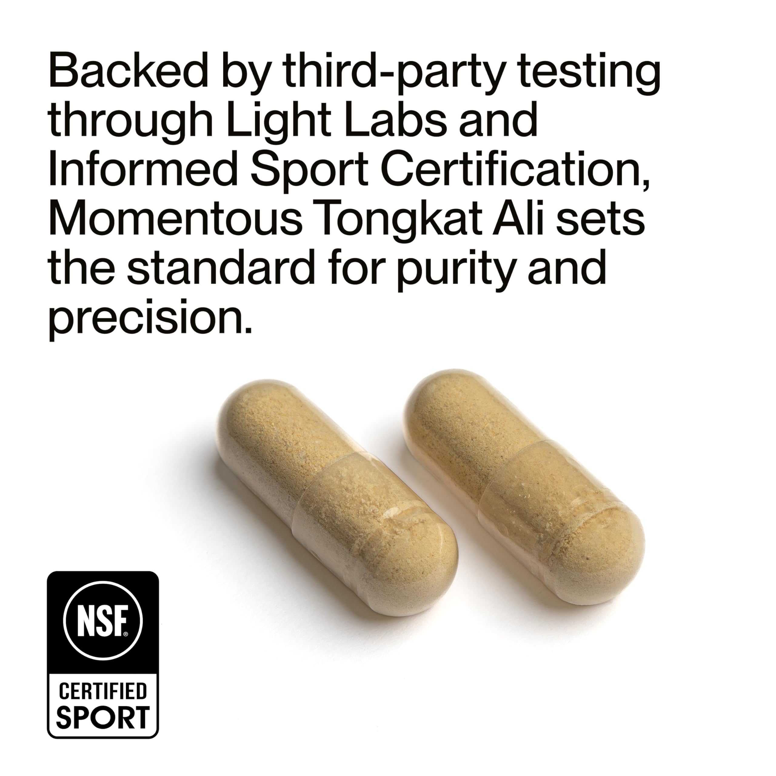 Momentous Tongkat Ali Supplement - Longjack Root Extract Powder for Men & Women - Supports Hormone Balance, Performance, & Mood - Natural Wellness - Informed Sport Certified - 400 mg - 30 Servings - Image 5