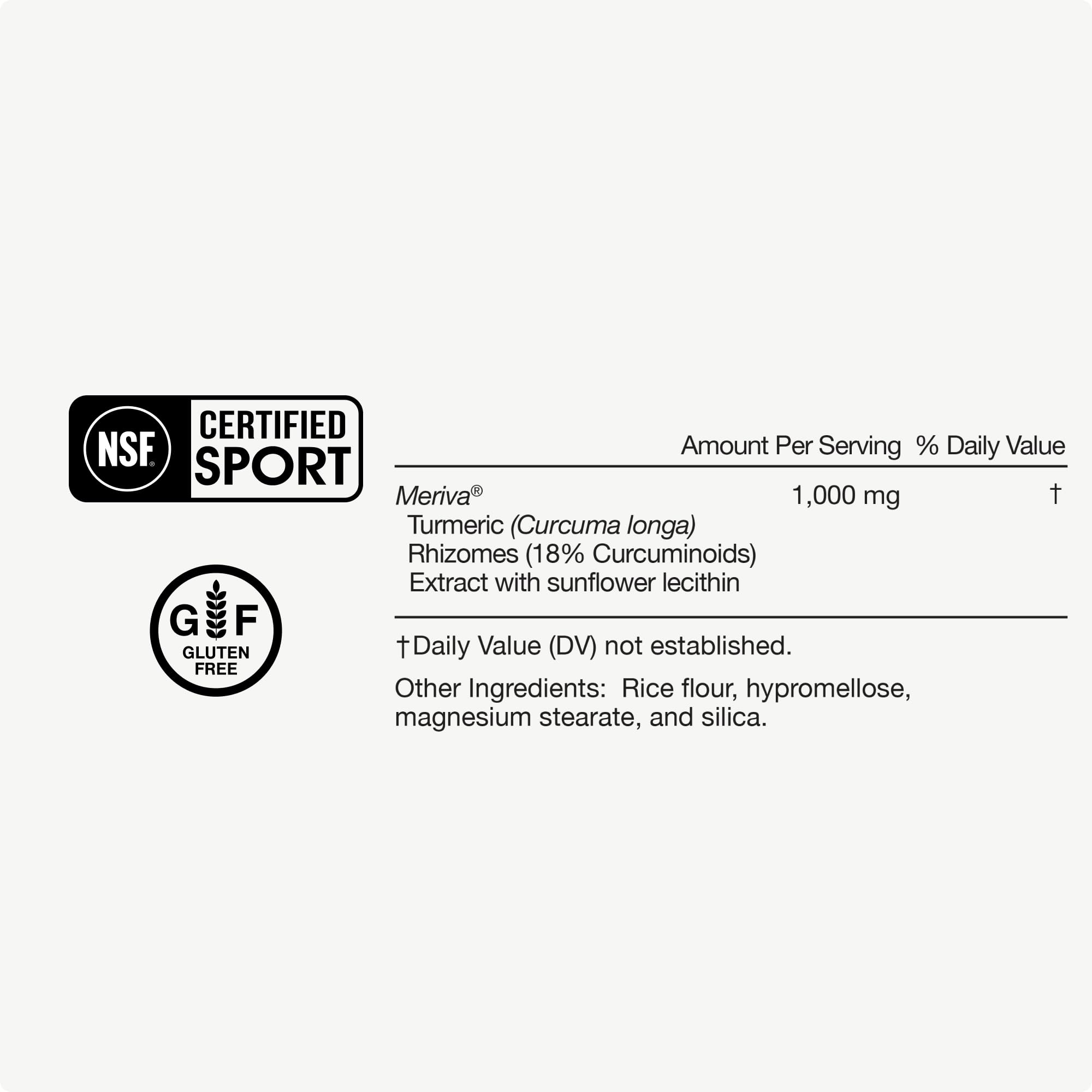 Momentous Turmeric Supplement 1,000 mg - Natural Antioxidant Turmeric Curcumin for Foundational Health - NSF Certified for Sport - Gluten-Free - 30 Servings - 60 Capsules - Image 5