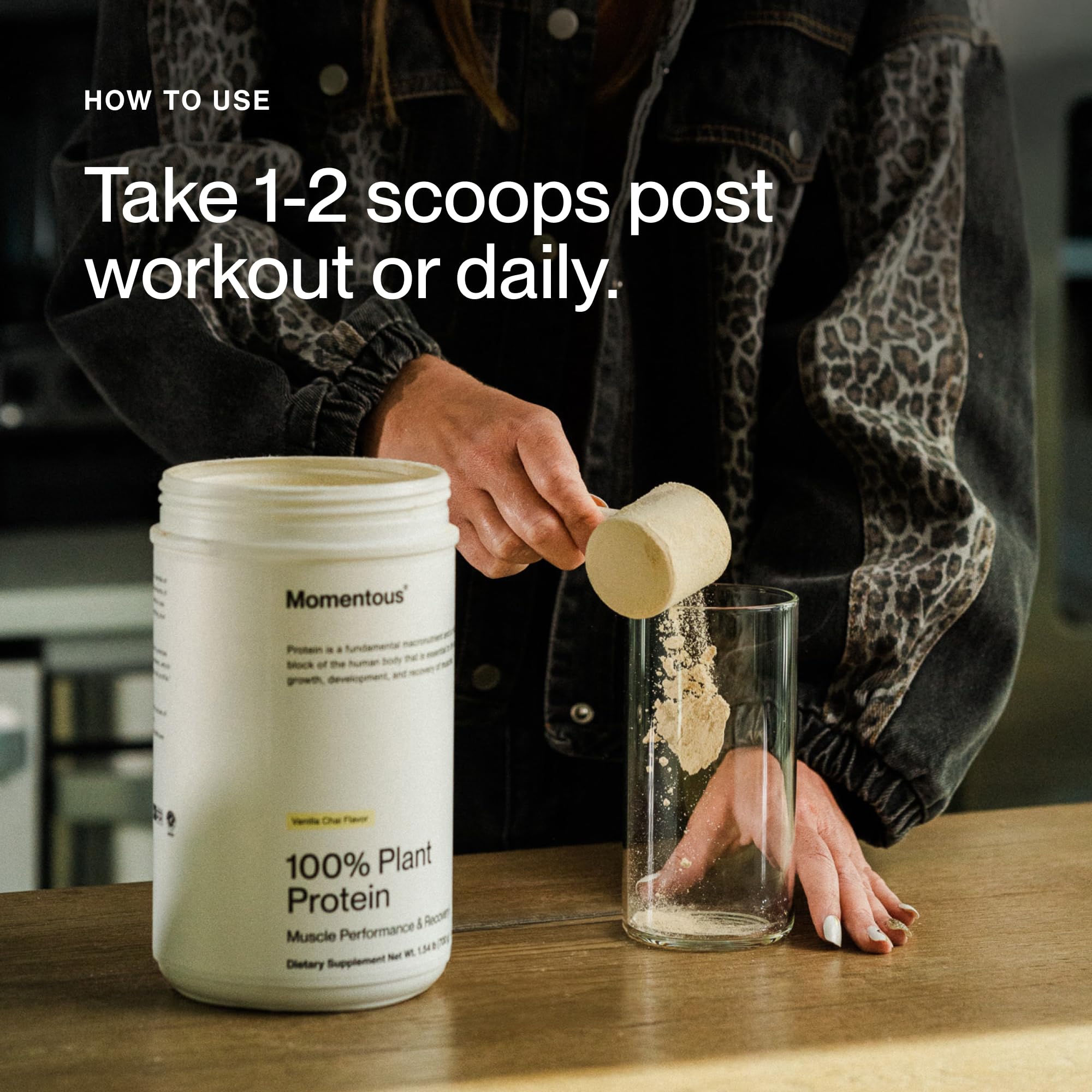 Momentous Vegan Protein Powder - 20 g Plant-Based Protein - NSF Certified for Sport - Gluten-Free - Non-GMO - 22 Servings for Essential Everyday Use - Chocolate - Image 6