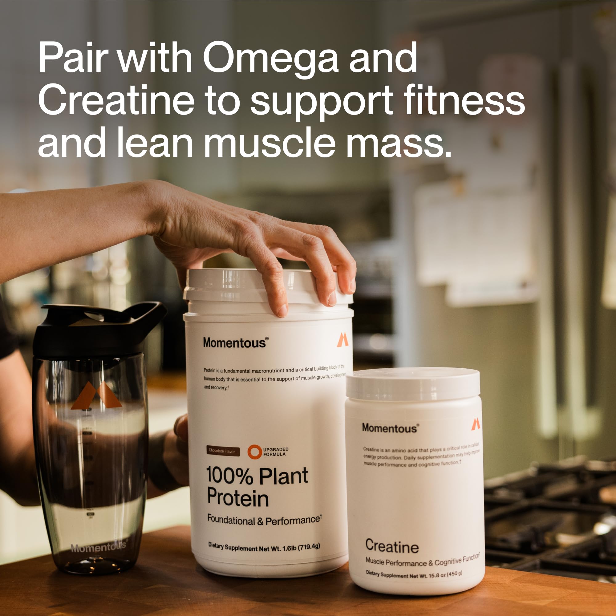 Momentous Vegan Protein Powder - 20 g Plant-Based Protein - NSF Certified for Sport - Gluten-Free - Non-GMO - 22 Servings for Essential Everyday Use - Chocolate - Image 8