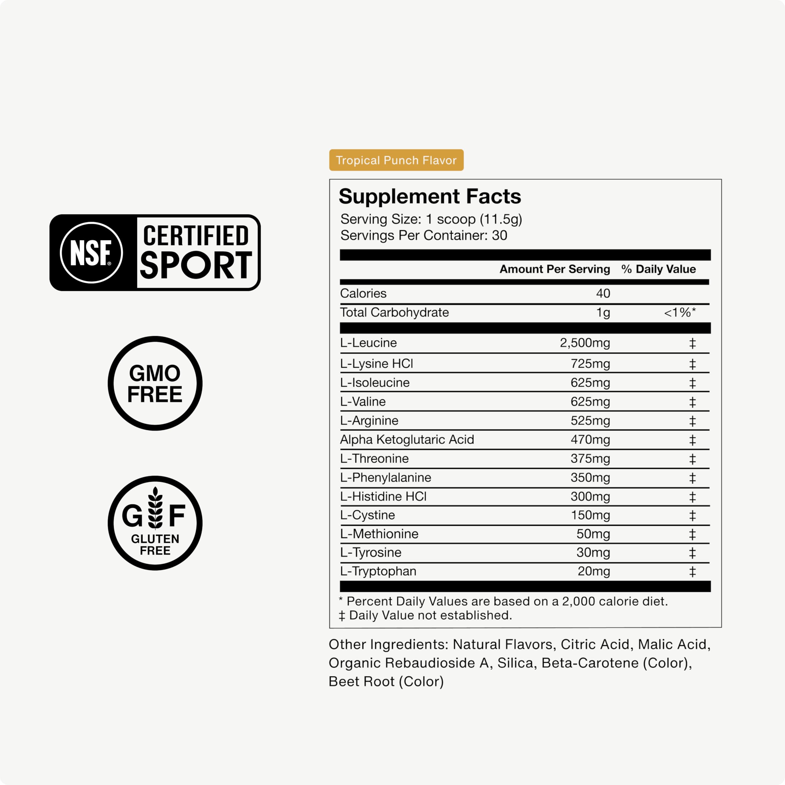 Momentous Vital Aminos Powder Supplement - BCAA & EAA - Tropical Punch - NSF Certified for Sport - GMO- & Gluten-Free - 30 Servings - Package May Vary - Image 4